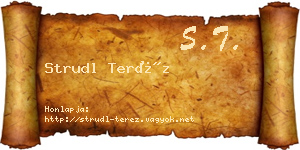 Strudl Teréz névjegykártya